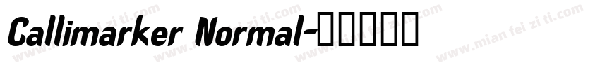 Callimarker Normal字体转换